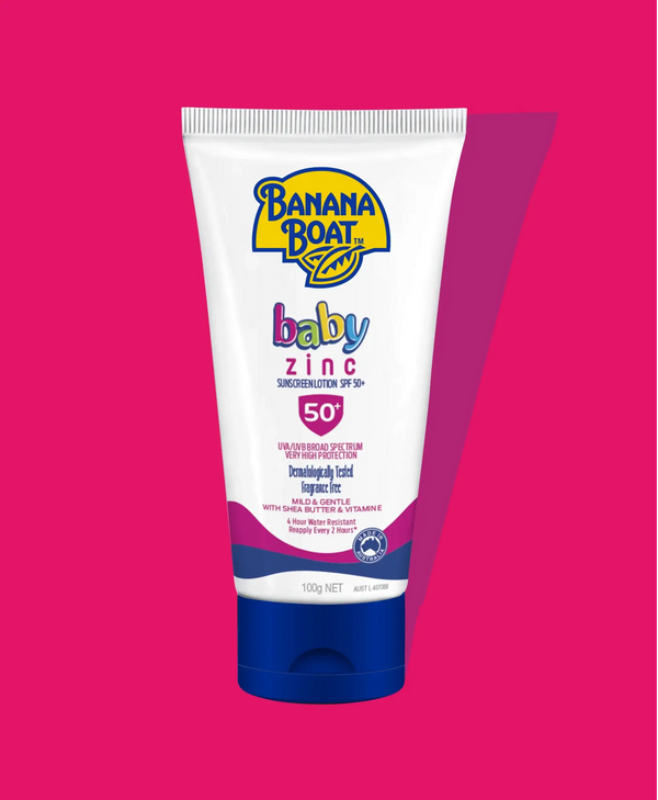 Banana Boat® Baby Zinc Sunscreen Lotion SPF 50+ 100g